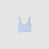 Crop-Top aus Pointelle-Strick
