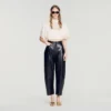 Crop-Top aus Satin im Cape-Look