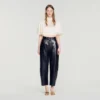 Crop-Top aus Satin im Cape-Look