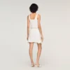 Crop-Top aus Strick mit Blumenmuster