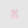 Crop-Top aus Strick mit Strasssteinen