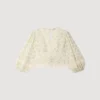 Crop-Top mit Blumenmuster