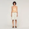 Crop-Top mit Blumenprint