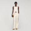 Crop-Top mit Satin-Schleife