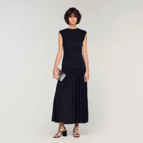 Drapiertes Maxikleid