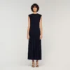 Drapiertes Maxikleid