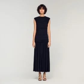 Drapiertes Maxikleid