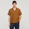 Durchbrochenes Mesh-Hemd