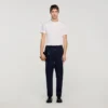 Elastische Hose mit geradem Bein