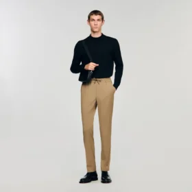 Elastische Hose mit geradem Bein