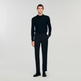 Elastische Hose mit geradem Bein