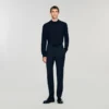 Elastische Hose mit geradem Bein