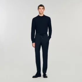 Elastische Hose mit geradem Bein