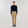 Elastische Hose mit geradem Bein