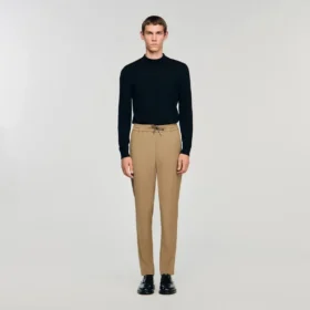 Elastische Hose mit geradem Bein