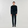 Elastische Hose mit geradem Bein
