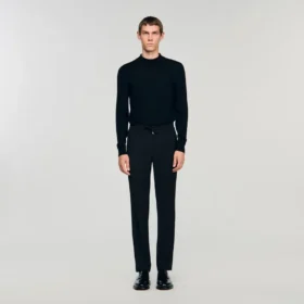 Elastische Hose mit geradem Bein