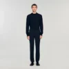 Elastische Hose mit geradem Bein