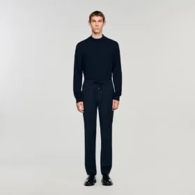 Elastische Hose mit geradem Bein