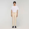 Elastische Hose mit geradem Bein