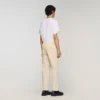 Elastische Hose mit geradem Bein