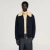 Fliegerjacke mit abnehmbarem Kragen
