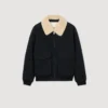 Fliegerjacke mit abnehmbarem Kragen