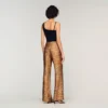 Fliessende Hose mit Bandana-Print