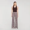 Fliessende Hose mit Blumenmuster