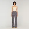 Fliessende Hose mit Blumenmuster