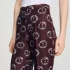 Fliessende Hose mit Blumenmuster