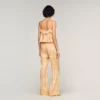 Fliessende Hose mit Blumenmuster