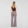 Fliessende Hose mit Blumenmuster