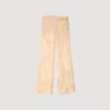 Fliessende Hose mit Blumenmuster
