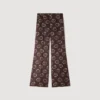 Fliessende Hose mit Blumenmuster
