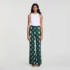 Fliessende Hose mit Paisley-Print