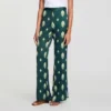 Fliessende Hose mit Paisley-Print