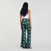 Fliessende Hose mit Paisley-Print
