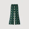 Fliessende Hose mit Paisley-Print