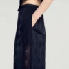 Fliessende Paisley-Jacquard-Hose