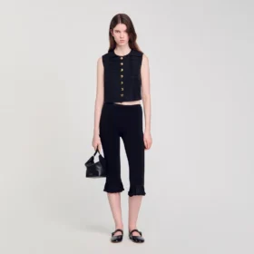 Gefaltetes Crop-Top
