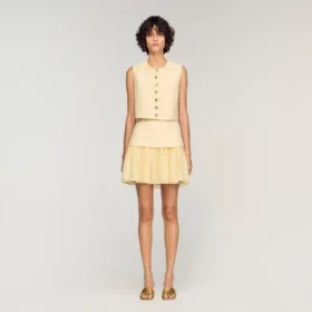 Gefaltetes Crop-Top