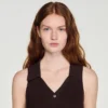 Gerippter Strick-Polo-Body