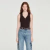 Gerippter Strick-Polo-Body