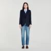 Gestreifte Anzugjacke