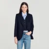 Gestreifte Anzugjacke
