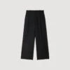 Gestreifte Hose mit weitem Bein