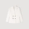 Gestreifte, massgeschneiderte Jacke