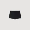 Gestreifte Shorts mit Perlenstickerei