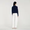 Gestreifter Cardigan aus Wolle und Kaschmir